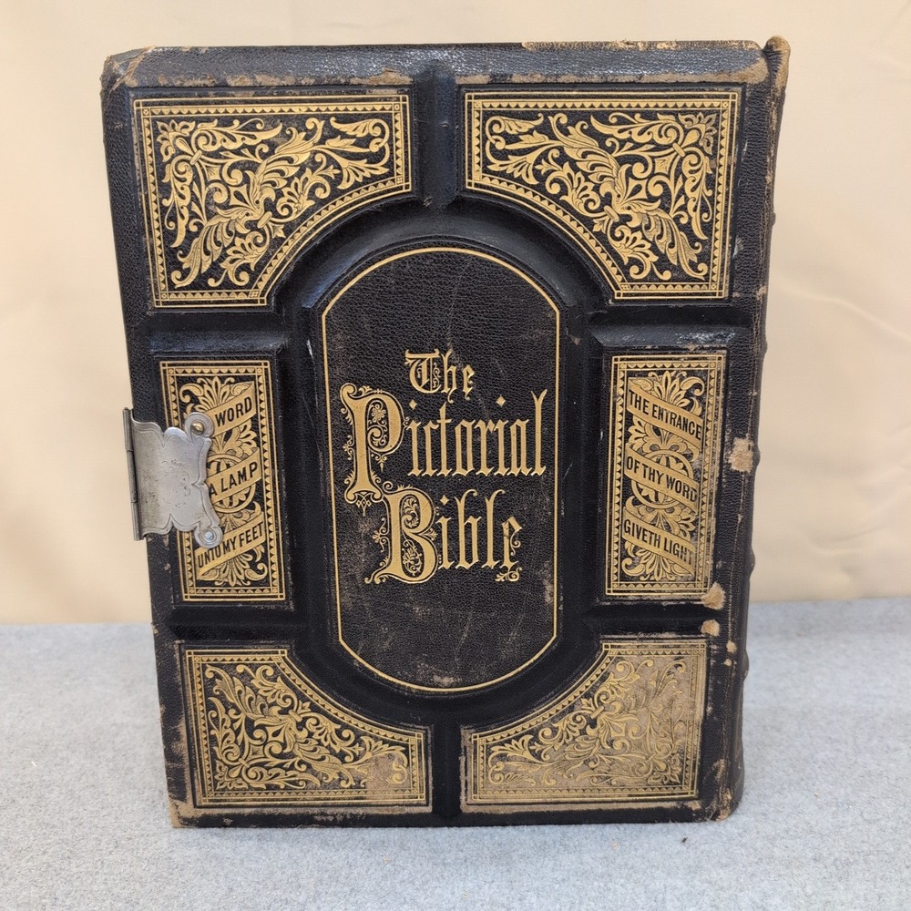 1883 Holman Pictorial Bible Dore Engravings Springs Family Fort Mill SC Ephemera - Picture 4 of 16
